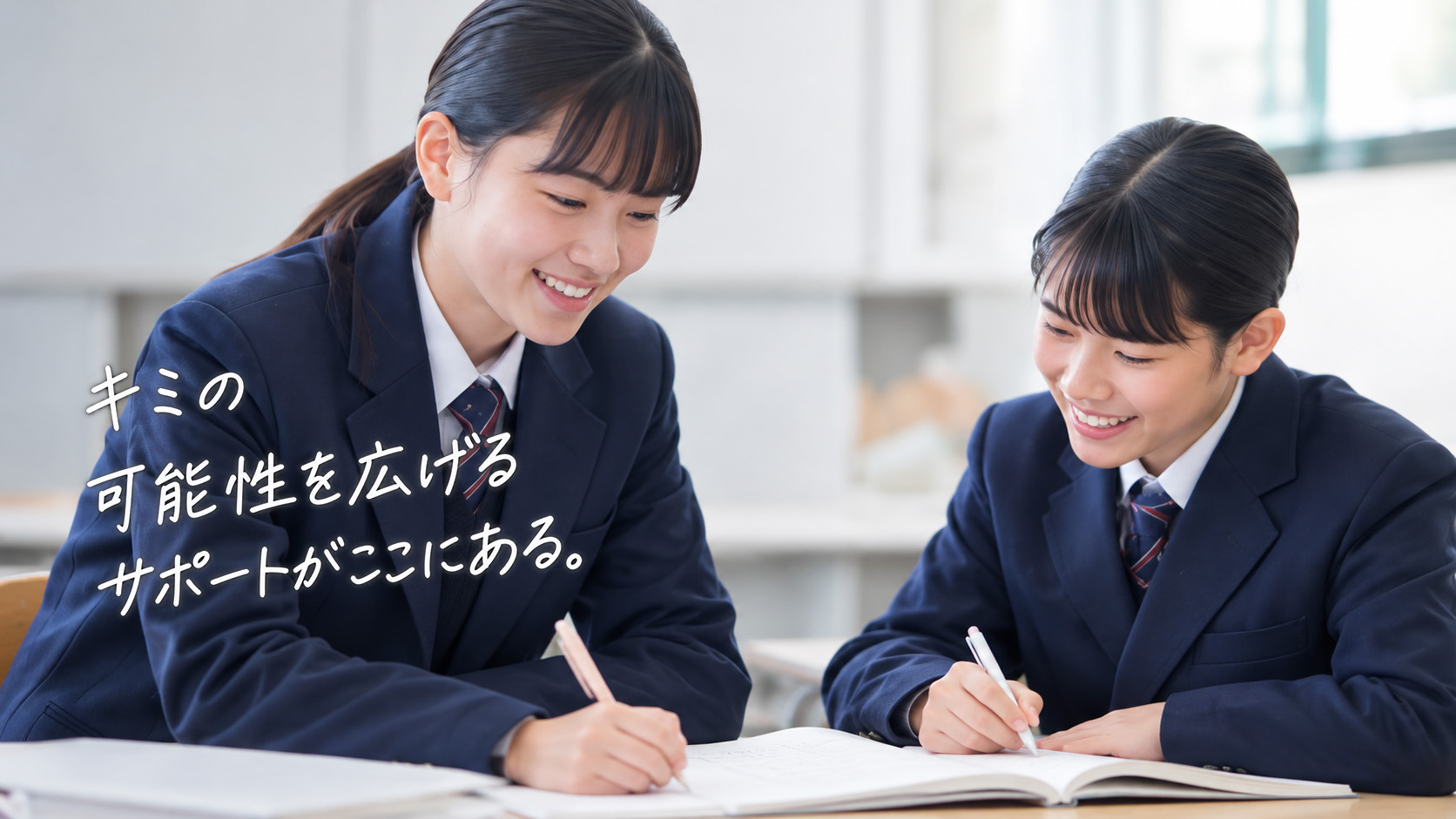 キミの可能性を広げるサポートがここにある。